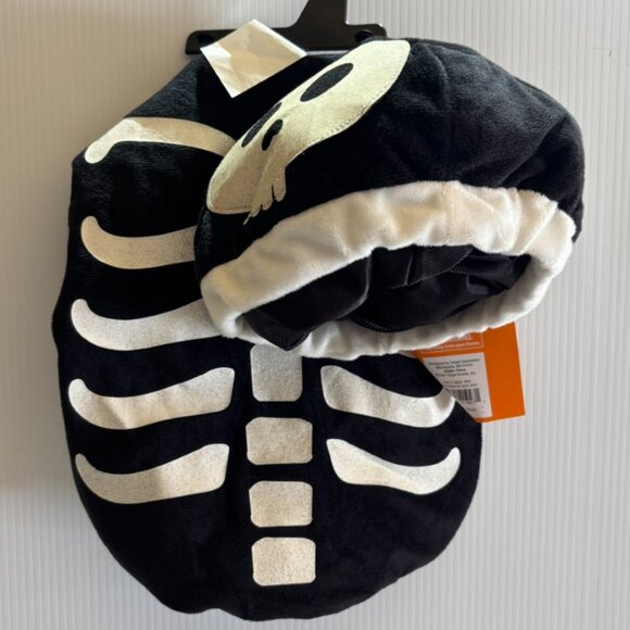 Skeleton Cover & Hat Plush 2 Pc Halloween Costume 6-24 mths - Picture 4 of 5